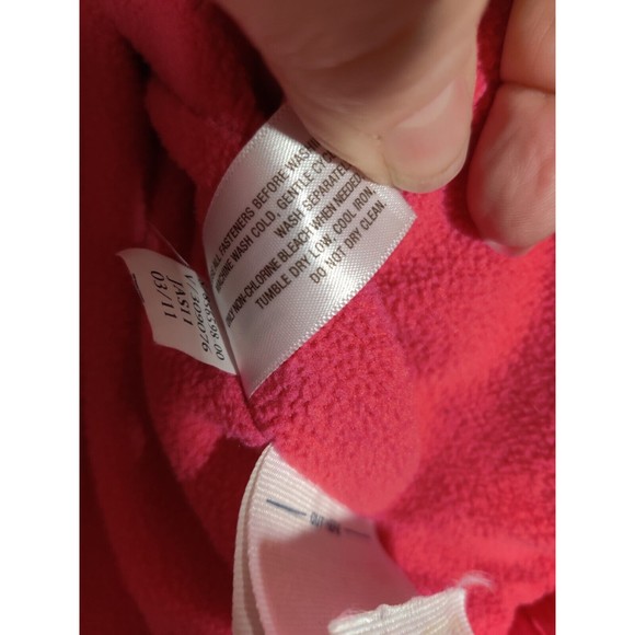 Girls Old Navy Pink With Deer Frost Free Puffer Vest size Large 10-12 Read - Picture 5 of 6